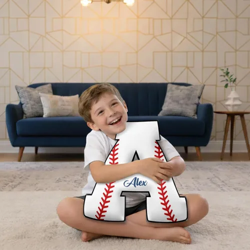 Miniatura 3 de Almohada personalizada de letras de baloncesto con nombre impreso, almohada de baloncesto con monograma personalizado, cojín deportivo, regalos