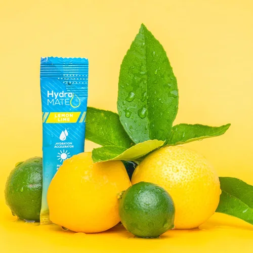 Miniatura 5 de HydroMATE - Paquetes de electrolitos en polvo sabor lima-limón para hidratación, bajo en azúcar, 30