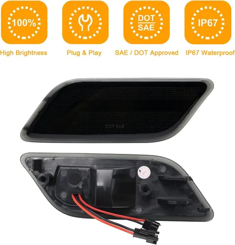 Miniatura 4 de Luces LED de posición laterales compatibles con Clase E W207 C207 A207 E350 E550 Coupé Convertible 2010-2013, lámparas de marcador de guardabarros