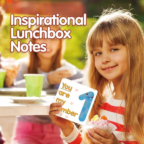 Miniatura 5 de Shemira Paquete de 100 notas para lonchera para niños, tarjetas de afirmación inspiradoras para niñas y niños, tarjetas motivacionales para niños