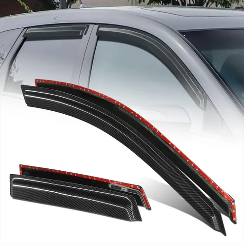 Miniatura 17 de DNA Motoring WVS-T2-0156 - Juego de 4 protectores de lluvia para ventana 04-08 Pacifica CS V6, tinte de humo, deflector de sol, viento y lluvia