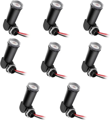 Miniatura 11 de Paquete de 1 sensor fotoeléctrico para exteriores, control de iluminación de conducto de montaje giratorio del atardecer al amanecer con fotocélula
