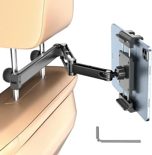 Miniatura 9 de PLDHPRO Soporte para tablet para reposacabezas de automóvil, iPad y asiento trasero, plegable, compatible con teléfonos y tabletas de 5.5 a 14.6