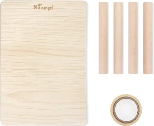 Miniatura 3 de Niteangel Plataforma de Juego de Madera para Hámsteres Enanos, Sírios, Jerbos, Ratones, Degus u Otras Mascotas Pequeñas