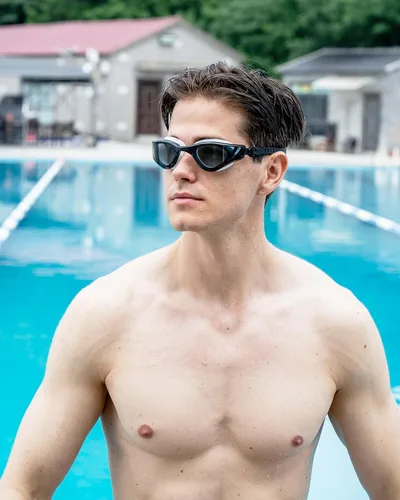 Miniatura 3 de Gafas de natación, visión súper clara, gafas de natación para adultos, adecuadas para todo tipo de programas de natación Negro Blanco