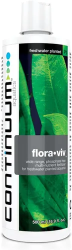 Continuum Aquatics Flora Viv - Fertilizante multivitamínico para acuarios plantados de agua dulce, sin fosfato, 2-L (QFV2L)