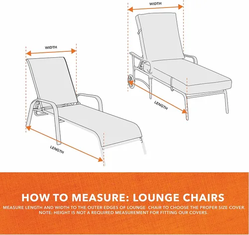 Miniatura 5 de Modern Leisure Basics - Funda para silla tumbona de patio, tela resistente a la intemperie, protección de muebles perfecta para patio, terraza