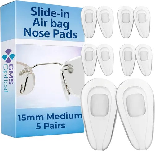 Miniatura 13 de GMS Optical Almohadillas de nariz de silicona súper suaves para evitar que los lentes se deslicen, almohadillas de nariz de silicona súper suaves