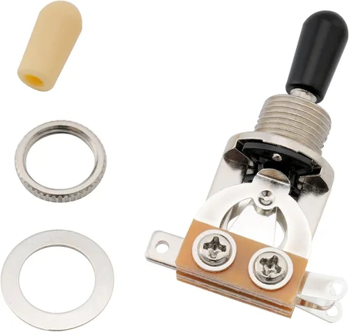 Miniatura 7 de Musiclily Interruptor de palanca de guitarra recta corta métrica básica de 3 vías, selector de pastilla para guitarra eléctrica estilo LP, punta
