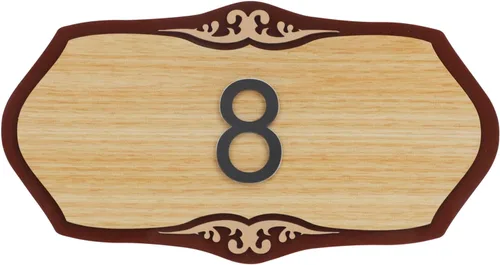 Miniatura 22 de GREUS Letrero personalizado con número de casa, placa de dirección personalizada, pizarra para interiores y exteriores, letreros decorativos