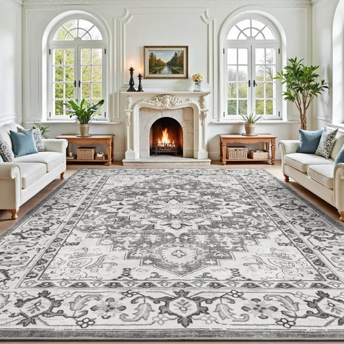 Miniatura 41 de Lofus 8x10 Alfombras de área para sala de estar, alfombra de área lavable, alfombras para dormitorio, cocina, alfombra vintage boho, alfombra suave