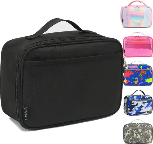 Miniatura 17 de FlowFly Lonchera para niños, bolsa suave aislada, mini hielera para el regreso a clases, kit de bolsa térmica para comidas, para niñas, niños, fútbol