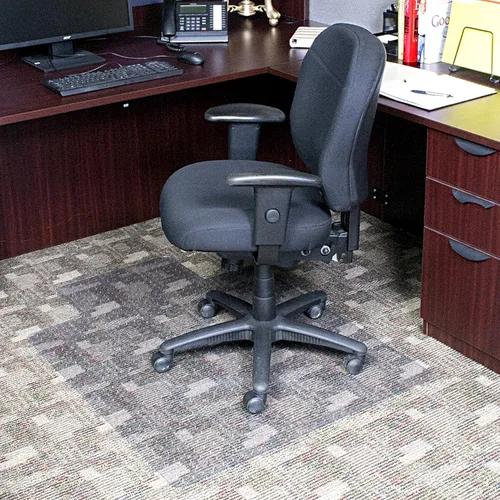 Miniatura 2 de Dimex Tapete para silla de oficina para alfombra de pelo bajo con labio, 36 x 48 pulgadas, transparente