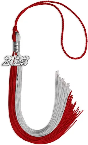 Miniatura 15 de Endea Graduation Borla de doble color con gota de fecha plateada (negro/oro antiguo, 2025)