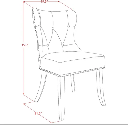 Miniatura 11 de East West Furniture ANSI3-ABK-21 - Juego de comedor de 3 piezas que contiene una mesa de cocina redonda con pedestal y 2 sillas de comedor Parson