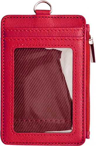 Miniatura 16 de CATCH ON Cartera pequeña para mujeres y hombres, delgada y minimalista de piel sintética, bolsillo frontal, tarjetero con bolsillo con cremallera