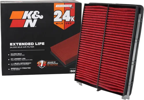 Miniatura 9 de K&N Filtro de aire del motor: Filtro de aire de repuesto de larga vida útil de 18,000 millas: compatible con 2017-2018 HYUNDAI SANTA FE