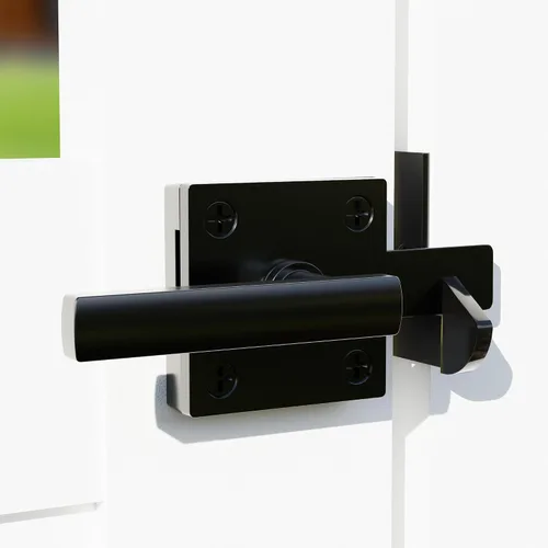 Miniatura 6 de Pestillo de puerta de doble lado HILLMASTER para valla de madera, pestillo de puerta basculante resistente para valla exterior, pestillo de puerta