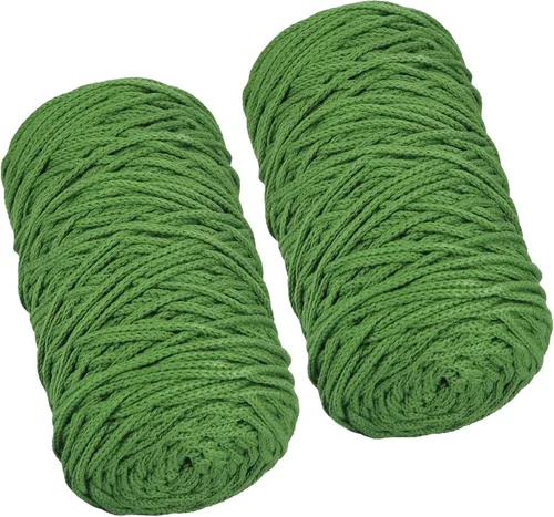 Miniatura 11 de 200g de hilo de algodón hueco tejido a crochet, hilo redondo de tela para bolso de mano de bricolaje, canasta, cojín, bolsa de crochet (Azul Aqua)