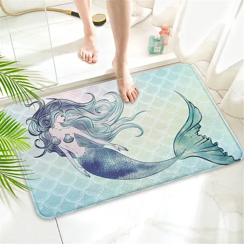 Miniatura 8 de Alfombra Tapete de Baño Abstracta Boho de Mediados de Siglo - Alfombra de Baño de Goma Antideslizante Absorbente Suave para Bañera Ducha Lavabos