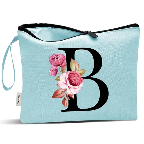 Miniatura 15 de Vavabox A-Z Bolsa de Maquillaje Personalizada, Regalos de Cumpleaños para Mujeres y Mamá, Regalos para la Mejor Amiga, Bolsa de Cosméticos