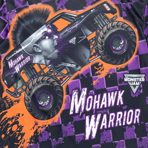 Miniatura 5 de Monster Jam Camiseta familiar a juego para niños pequeños a adultos Grave Digger El Toro Loco Megalodon