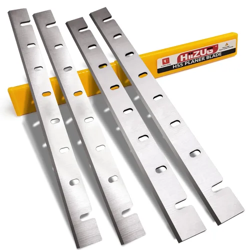 Miniatura 10 de Cuchillos de cepilladora de 12-1/2 pulgadas para DeWalt DW733 Cepilladora DW7332 Piezas de repuesto para cepilladora gruesa, HSS 12-1/2 "x 1-1/16" x