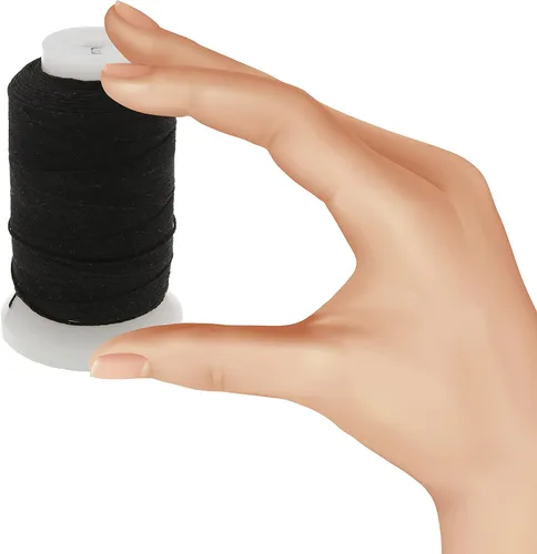 Miniatura 4 de The Beadsmith - Cordón de seda pura – negro, tamaño E (0.325 mm/0.0128”), 200 yardas (600 pies), carrete de 1/2 onza