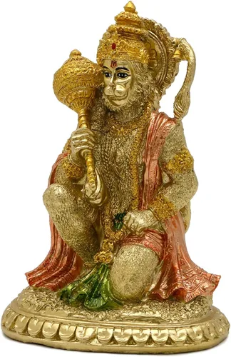 Miniatura 8 de alikiki Estatua hindú Ramayana Hanuman - 6.1 pulgadas de alto, estatua de dios indio hinduismo, devoto, señor Rama, santuario, altar, decoración