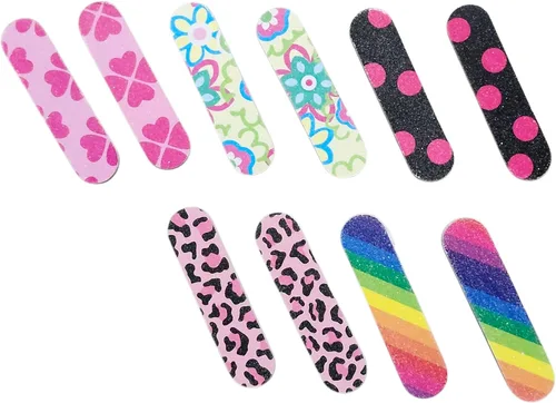 Miniatura 5 de Lima de UNA Pulidora. Tablero de Esmeril de Unas. Lima de manicura de doble cara, Mini, Reutilizable para Mujeres, Ninas y Hombres. Paquete de 10