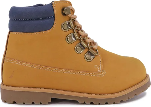 Miniatura 2 de Nautica Botas Chukka para niños con diseño de botines con cordones y cremallera, para niños y niñas, zapatos de vestir, talla para niños pequeños