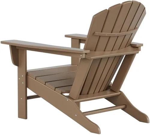Miniatura 8 de Costaelm Sillas para hoguera, silla al aire libre HDPE silla Adirondack, moderna silla de porche de patio, porche delantero patio trasero, sillas