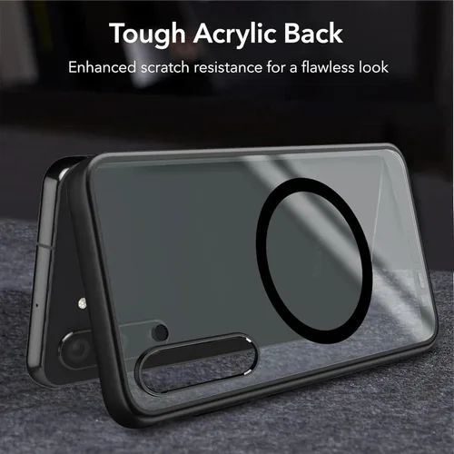 Miniatura 6 de Funda magnética para Samsung Galaxy Note 10 (6.3 pulgadas) [compatible con Magsafe] parachoques de TPU suave + parte trasera transparente