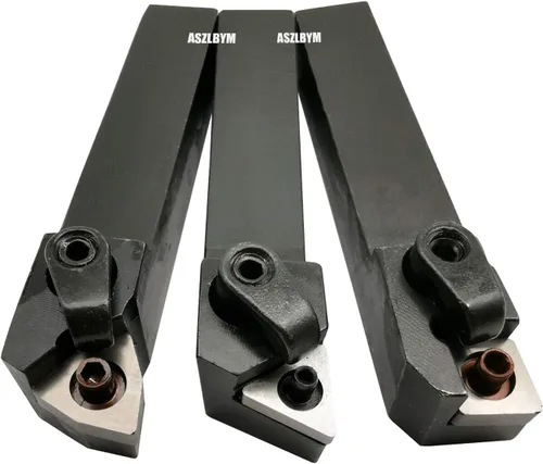 Miniatura 2 de Juego de 3 piezas de soporte de herramientas de torneado de carburo indexable de círculo exterior para torno de metal de 5/8" MTJNR1616H16 +