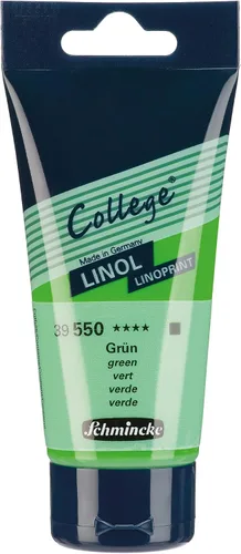 Miniatura 13 de Schmincke - College Linol, Artists' Lino Colors Negro 8.0 fl oz, 39700053, Tinta de impresión de lino a base de agua de bajo olor, impresión rápida