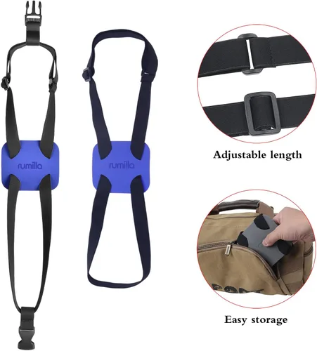 Miniatura 5 de Correas de equipaje, elástico para equipaje, correas de equipaje, cinturón ajustable para maleta, azul (2)