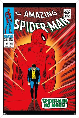 Miniatura 13 de Trends International Marvel Comics Amazing Spider-Man #50 - Póster de pared, 22.4 pulgadas de largo x 14.7 pulgadas, versión enmarcada en madera