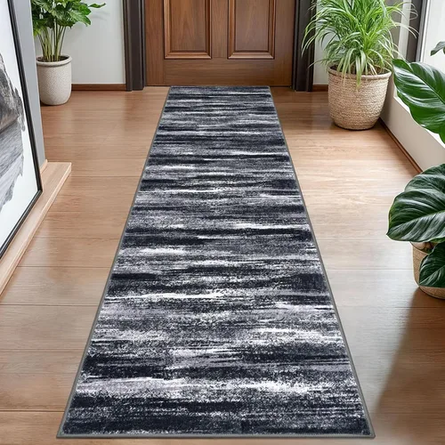 Miniatura 62 de Alfombra de pasillo moderna Lansny 2 x 6 pulgadas, alfombra de cocina lavable verde mostaza multicolor, alfombra antideslizante suave para pasillo