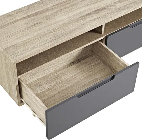 Miniatura 5 de Modway Origin Mid-Century - Mueble moderno para TV de 47 pulgadas, color gris natural