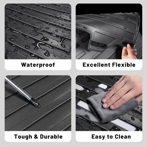 Miniatura 3 de Vanseno Alfombrilla de respaldo compatible con Jeep Cherokee 2014-2023, cubierta de asiento trasero, protector para todo tipo de clima, compatible