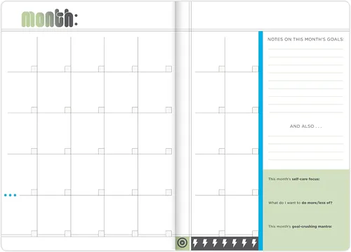 Miniatura 4 de Knock Knock Crush Those Goals - Agenda sin fecha y agenda semanal