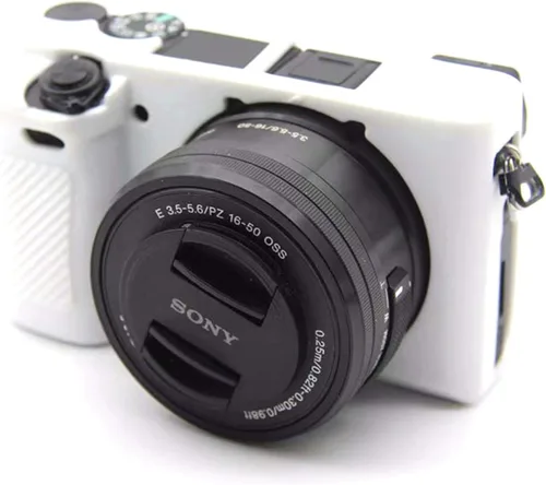 Miniatura 6 de Casos de cámara de silicona segura profesional Carcasa de goma para cámara Sony Alpha a6400 sin espejo (rosa)