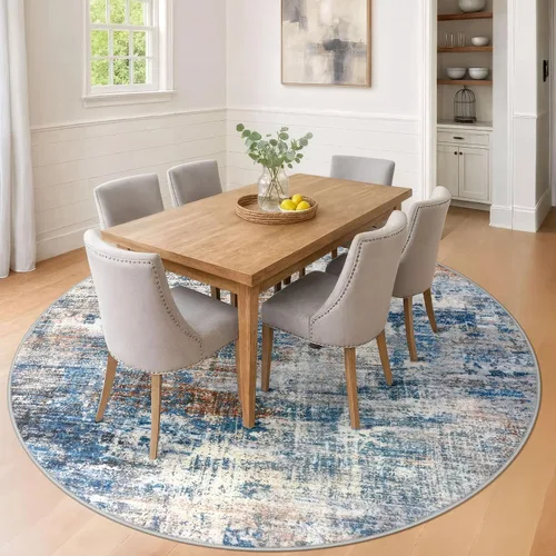 Miniatura 979 de IOHOUZE Alfombra abstracta lavable de 3 x 12 pies para pasillos, antideslizante para cocina, camino de entrada de lana sintética para interiores