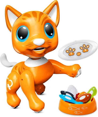 Miniatura 9 de Robo Pets Robot de juguete para perros para niñas y niños, robot de juguete a control remoto con LED, sonido FX, gestos interactivos de movimiento