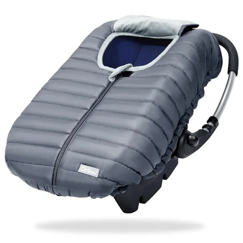Miniatura 7 de Orzbow Funda de asiento de automóvil para bebé, funda de asiento de automóvil de invierno para niños y niñas, fundas cálidas para asiento de Gris
