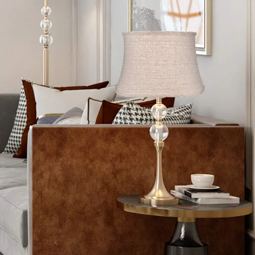 Miniatura 6 de Tootoo Star Pantalla de lámpara de tambor grande marrón para candelabros, lámpara de pie y lámpara de mesa, araña de 12 x 16 x 11 pulgadas, tela