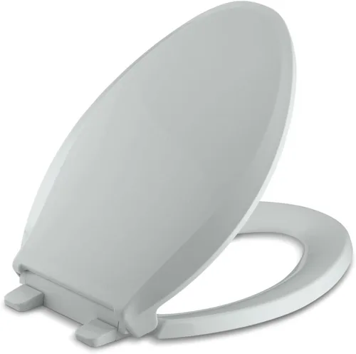 Miniatura 40 de KOHLER 4636-RL-0 Cachet ReadyLatch - Asiento de inodoro alargado con cierre lento, asiento de inodoro de cierre suave con tapa silenciosa, topes