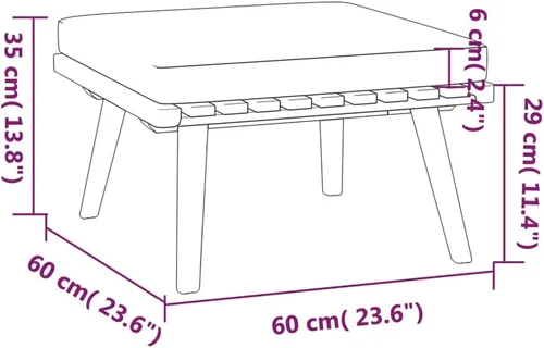 Miniatura 7 de Ensemble Salon de Jardin 7 Pièces en Acacia Massif Gris, Mobilier d'Extérieur Modulable avec Coussins Pour Terrasse, Balcon ou Jardin, Confortable