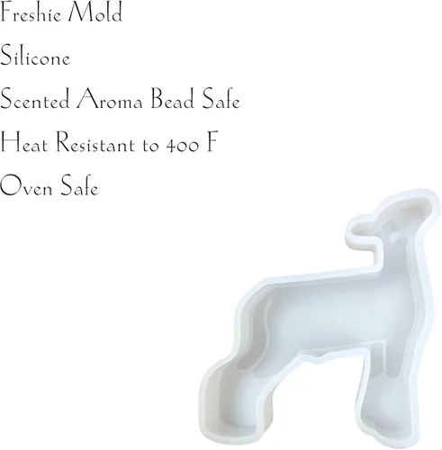 Miniatura 5 de Lashicorn Mostrar Molde de silicona Freshie para automóvil de cabra oveja, cordero, 4.25 x 4 x 0.8 pulgadas, agrícola FFA Farmer Farm Animal