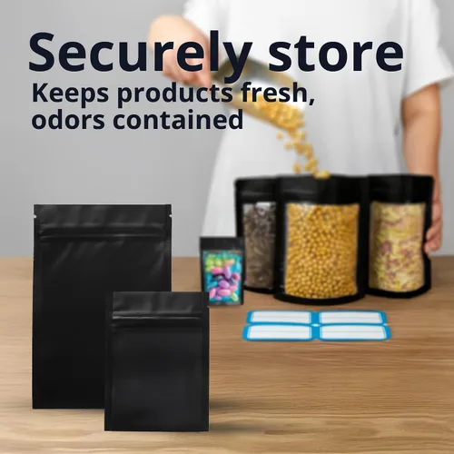 Miniatura 4 de COLSEN – Paquete de 100 bolsas planas herméticas resellables de mylar (tereftalato de polietileno/PET) metalizado, de 3 x 4 pulgadas